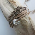 doppeltes Häkel-Armband mit japanischen Glasperlen -2933