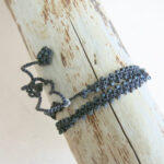 doppeltes Häkel-Armband mit japanischen Glasperlen -726