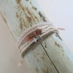 Armband 'peyote-Technik' mit feinen Glasperlen-802