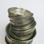 Hamamschale vintage - Silber mit dekorativem Ornament-3338