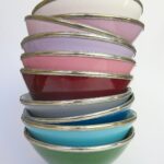 Marokkanische Keramik - Schale mit Silberrand-3926