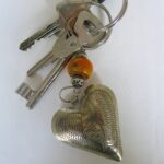 Schlüsselanhänger Silber Herz aus Maillechort Silber-1667