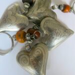 Schlüsselanhänger Silber Herz aus Maillechort Silber-1670