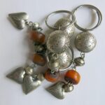 Schlüsselanhänger mit silbernem Mini Herz-1678