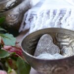 Hamamschale vintage - Silber mit dekorativem Ornament-1612