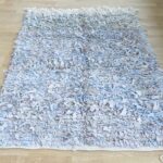 handgeknüpfter Lederfransen Teppich - Marokko-2620