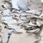 handgeknüpfter Lederfransen Teppich - Marokko-2621