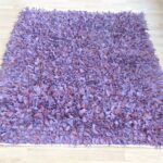 handgeknüpfter Lederfransen Teppich - Marokko-2627