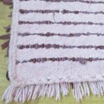 handgeknüpfter Lederfransen Teppich - Marokko-2626