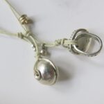 Kette mit Berber Silberperle und ovalem Silber-Ring-2800