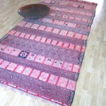 Berber Kelim-Boujaad Teppich Marokko - Coralrot – Bild 3