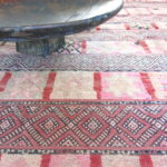 Berber Kelim-Boujaad Teppich Marokko - Coralrot – Bild 2