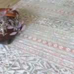 Kelim Teppich rose-taupe pastell - Marokko – Bild 3