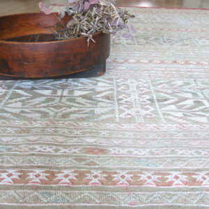 Kelim Teppich in rose-taupe pastell