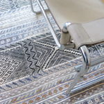 Kelim Teppich blau-creme pastell - Marokko – Bild 4