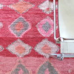 Berber Boujaad Teppich - coralrot-rosa - Marokko