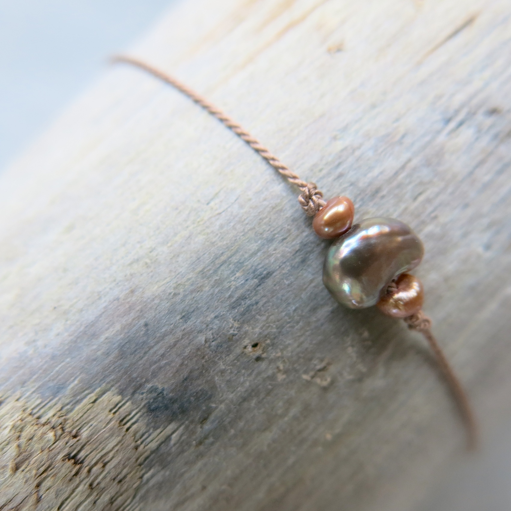 feines Armband mit Süsswasserperle - baroc feines Armband mit Süsswasserperle - baroc