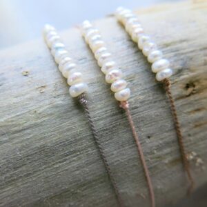 feines Armband mit kleinen Süsswasserperlen-3514