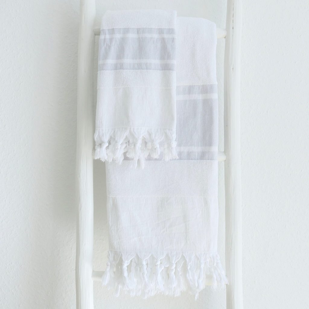 Badetuch und Handtuch leichter Baumwoll-Frottee Qualität-4272