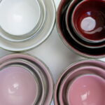 MAROKKANISCHE KERAMIK SCHALEN MIT SILBERRAND - SET 3 SCHALEN – Bild 3