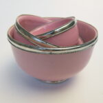 MAROKKANISCHE KERAMIK SCHALEN MIT SILBERRAND - SET 3 SCHALEN – Bild 12