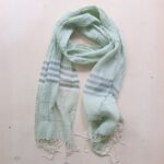Schal feine Baumwolle mit Streifen – Bild 3