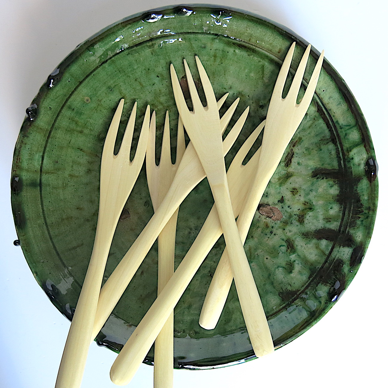 handgemachte Zitronenholz Gabel handgemachte Zitronenholz Gabel