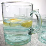 Glaskaraffe mit Griff - mundgeblasenes Glas - 1-1,5 Liter – Bild 9