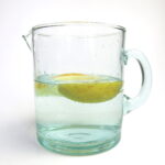 Glaskaraffe mit Griff - mundgeblasenes Glas - 1-1,5 Liter – Bild 7