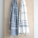 Baumwoll Hamamtuch - SET aus Badetuch oder Handtuch – Bild 5