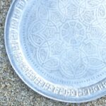 Teetablett Marokko Aluminium - echt-vintage - 'NADIRA'