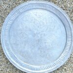 echt vintage Aluminium Tablett - 'YADE' – Bild 2