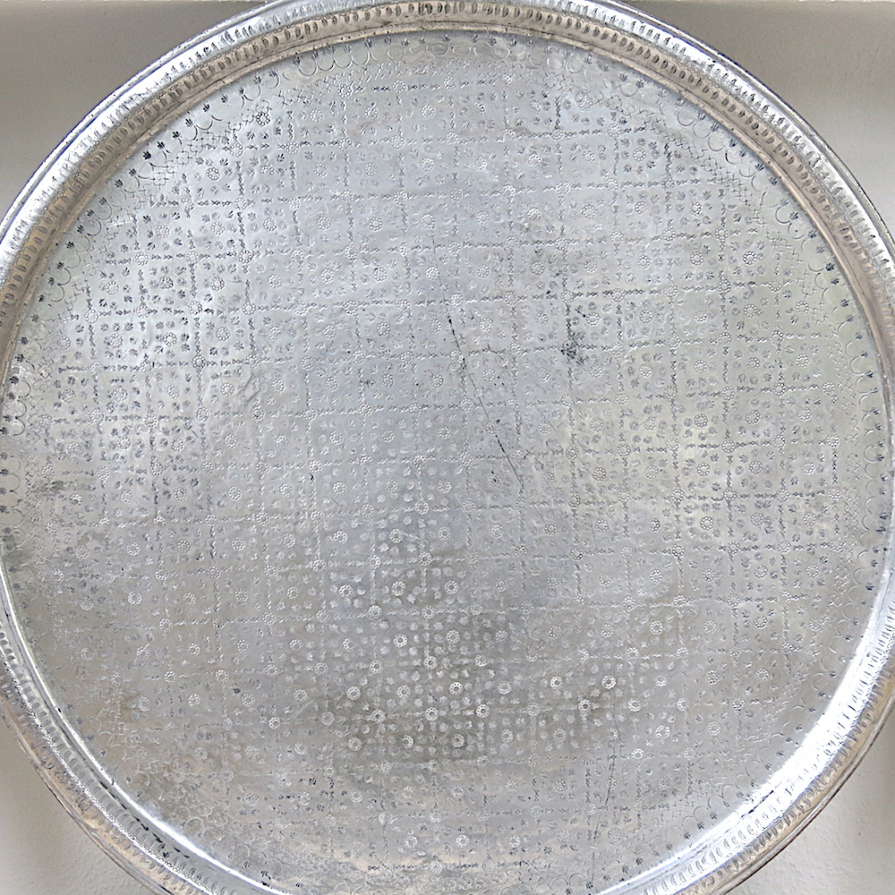 Marokkanisches Tablett Aluminium