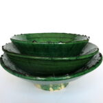 grüne Keramik Servierschale - Marokko – Bild 2