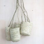 Handgemachter kleiner Korb mit Aufhängung - längliche Form – Bild 6