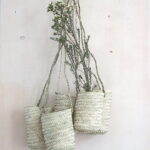 Handgemachter kleiner Korb mit Aufhängung - längliche Form – Bild 8