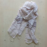 Schal feine Baumwolle mit Streifen – Bild 5