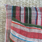 Kissen bunt gemustert - aus vintage Berberdecke – Bild 3