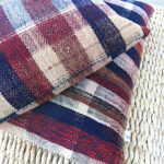 Kissen kariert gemustert - aus vintage Berberdecke – Bild 6