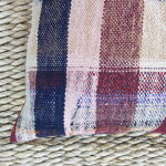 Kissen kariert gemustert - aus vintage Berberdecke – Bild 3
