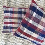 Kissen kariert gemustert - aus vintage Berberdecke – Bild 4