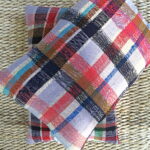 Kissen bunt kariert - aus vintage Berberdecke – Bild 7