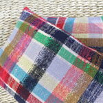 Kissen bunt kariert - aus vintage Berberdecke – Bild 3