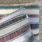 Vintage Kissen aus Berberdecke - gestreift – Bild 12