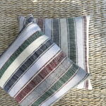 Vintage Kissen aus Berberdecke - gestreift – Bild 8
