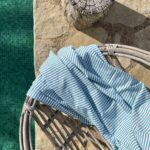 sommerliches Baumwoll Tuch - fein gestreift – Bild 3