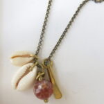 'lucky charm' - Lange Halskette mit Kauri Muscheln - handmade in Ibiza – Bild 3