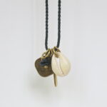 'lucky charm' - Kette mit Obsidian Stein - handmade in Ibiza – Bild 7