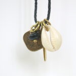 'lucky charm' - Kette mit Obsidian Stein - handmade in Ibiza – Bild 6