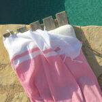 Feines Baumwolltuch - uni mit weissem Blockstreifen – Bild 12